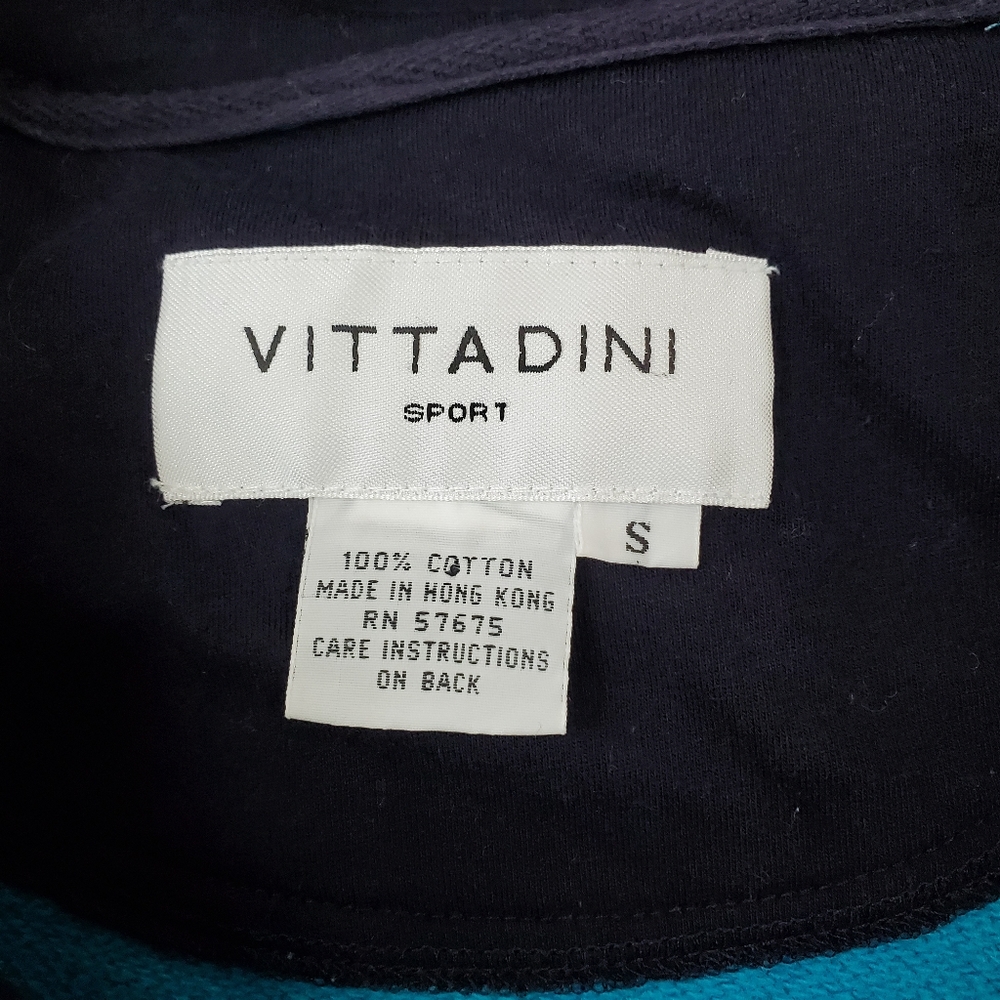 VITTADINI Sport Womens Snap Button Blue Sweatshirt Sweater Size S - Picture 8 of 8